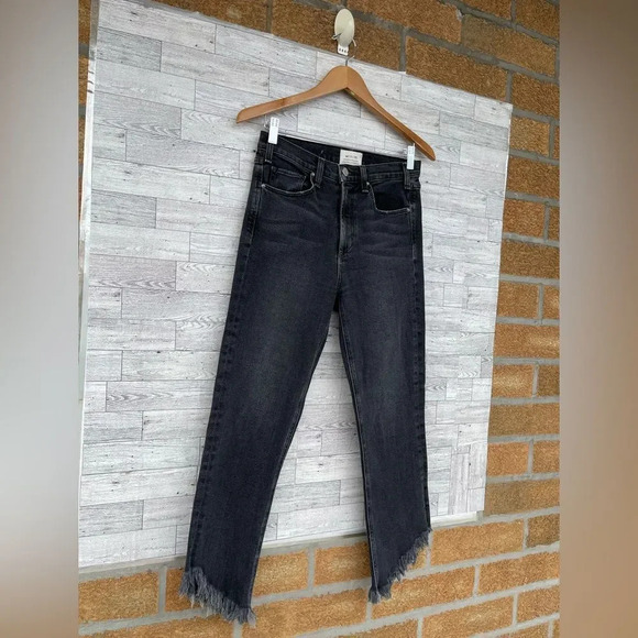 MCGUIRE Cropped Valletta w Asymmetrical Hem in Ace of Spades Sz 27 - Picture 5 of 16